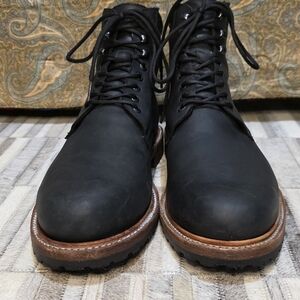 Wilcox Shiloh Men's Heritage Boots. Leather, Goodyear Welt. Black In Size 11.5